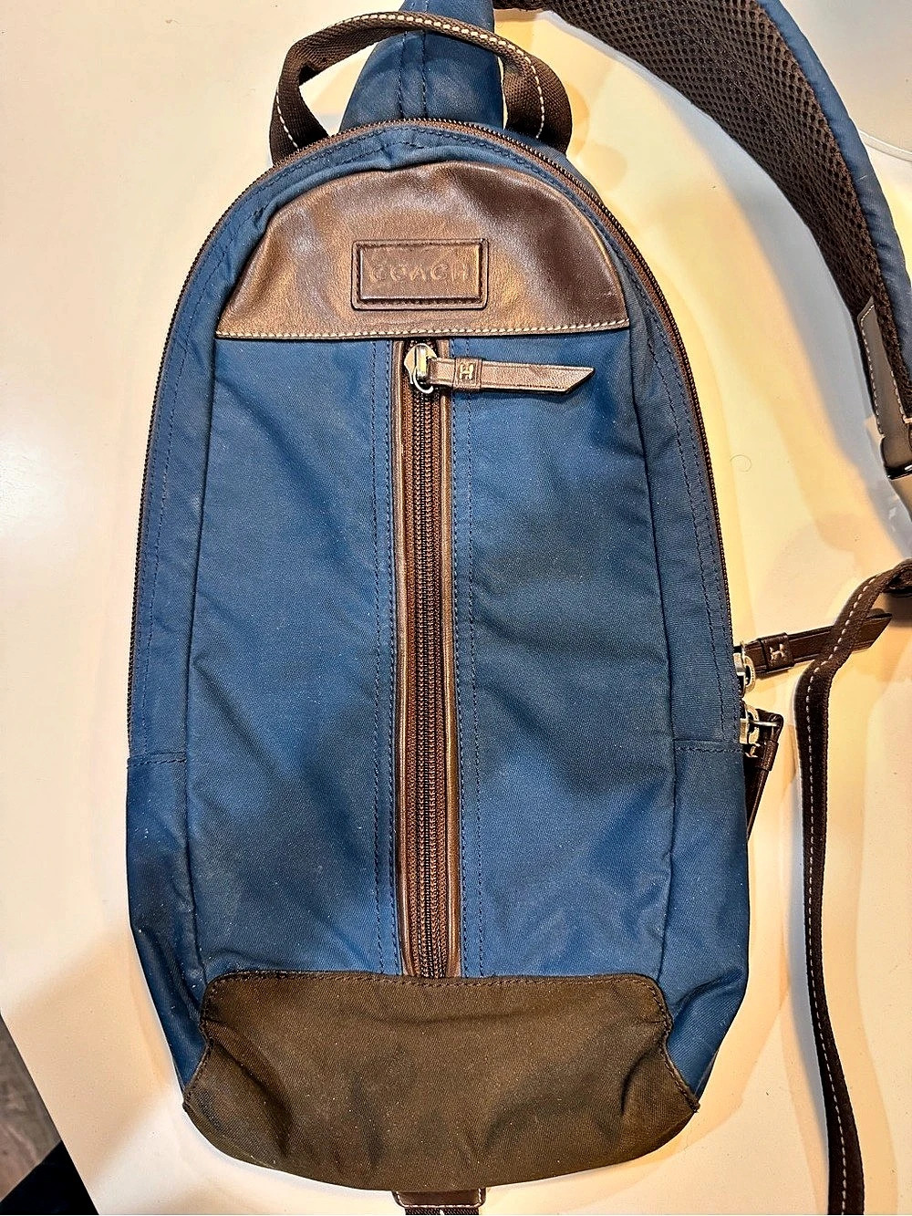 Coach Blue Backpack